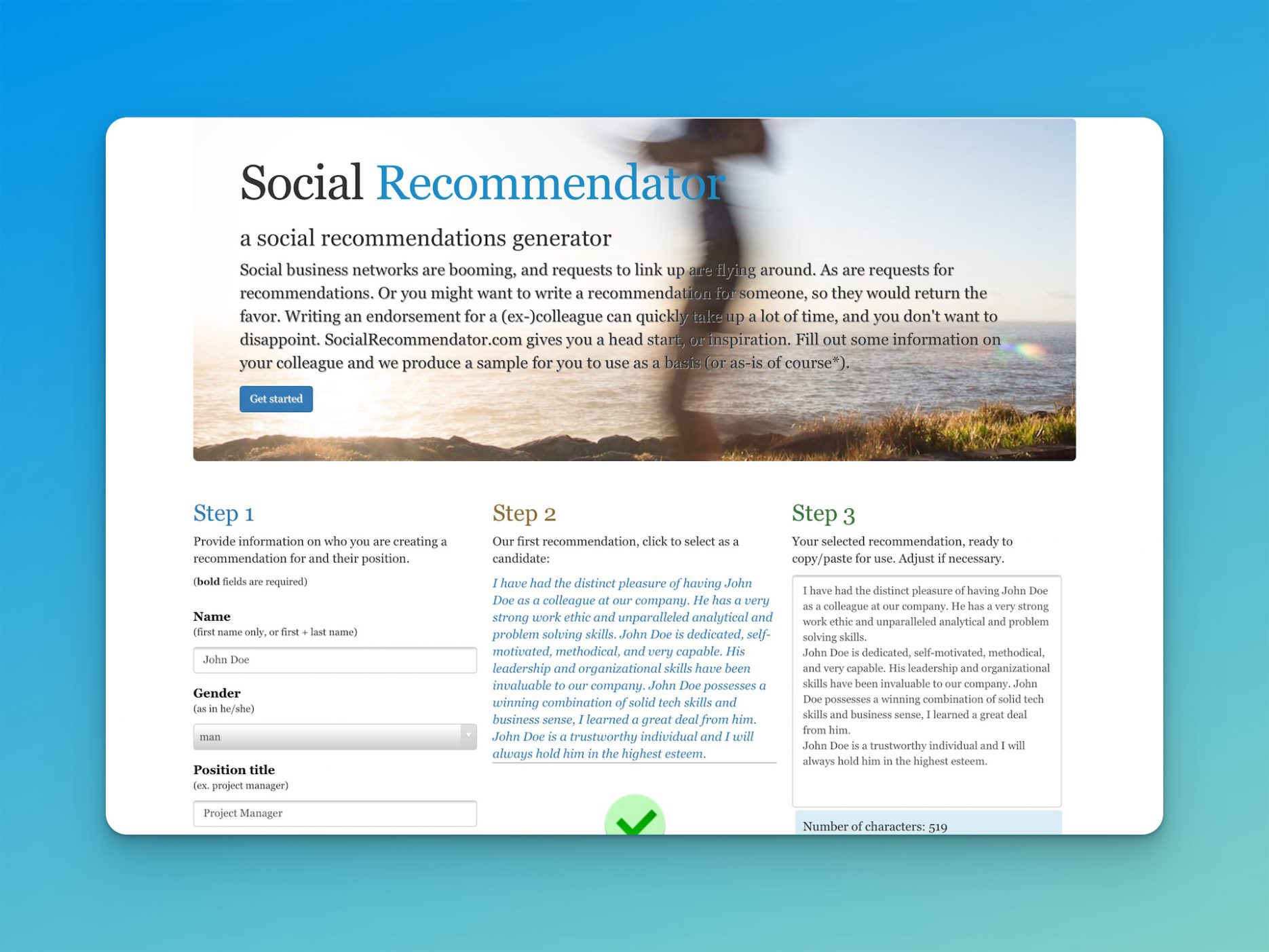 Social Recommendator update